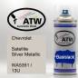 Preview: Chevrolet, Satellite Silver Metallic, WA5351 / 13U: 400ml Sprühdose, von ATW Autoteile West.